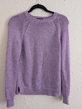 J.Crew Metallic Lavender Sweater